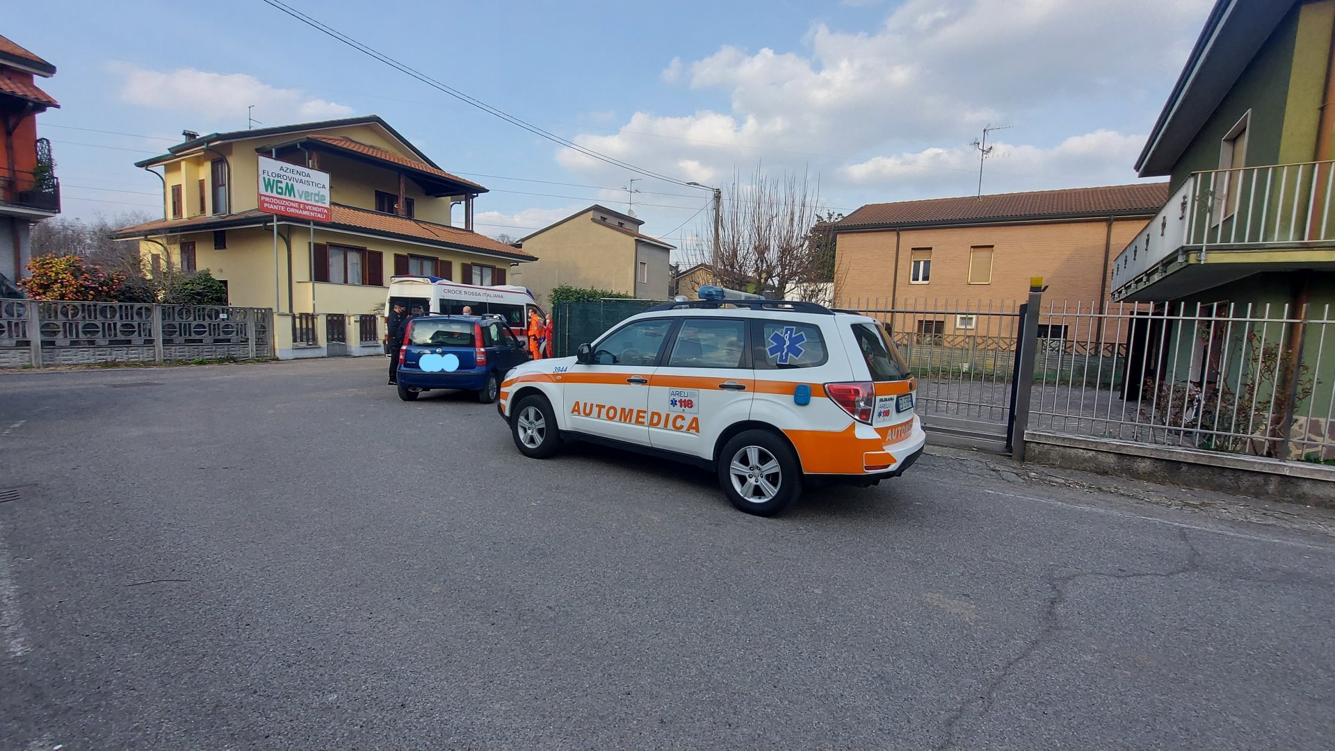 Seveso: incidente in via Vicenza