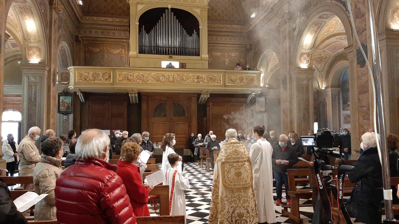 Meda, benedizione organo restaurato santuario Santo Crocifisso