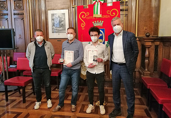 Monza, a Roberto Borgonovo e Sebastiano Parravicini la medaglia della Luna