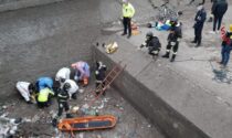 Ciclista cade nel canale Villoresi
