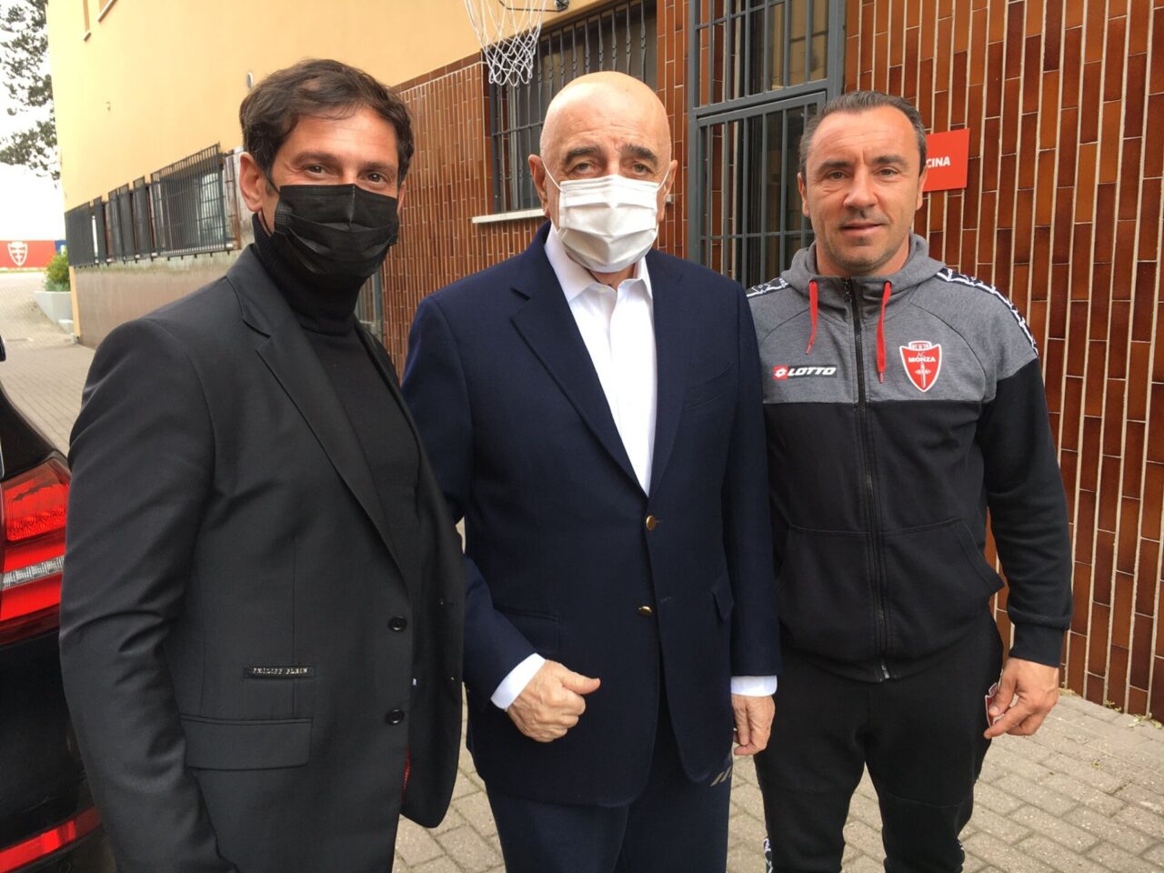 Galliani in visita al Monzello per dare supporto alla squadra prima di Ascoli-Monza