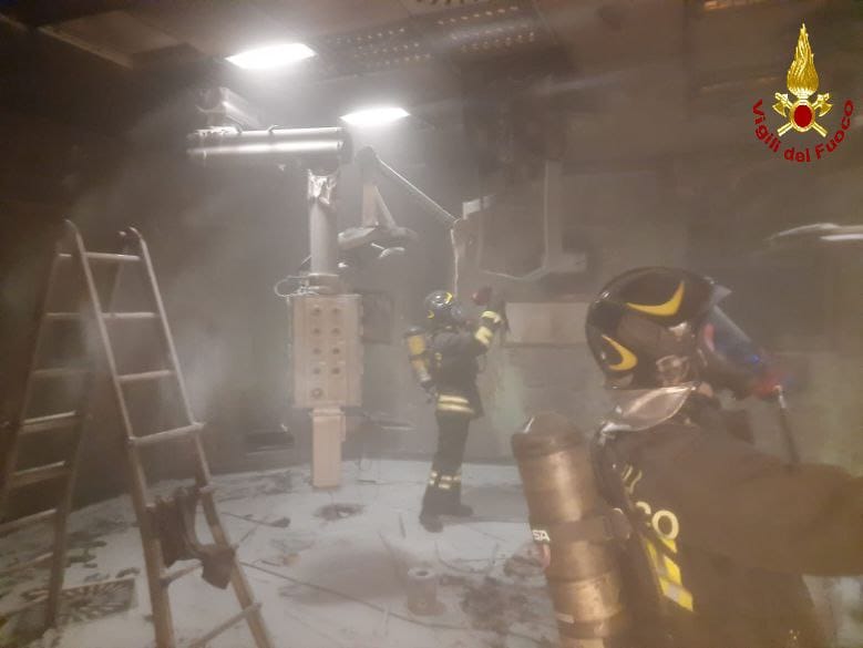 Incendio all’ospedale San Gerardo