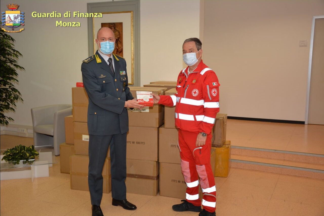 Devolute in beneficienza le mascherine FFP2 sequestrate durante l’emergenza Covid
