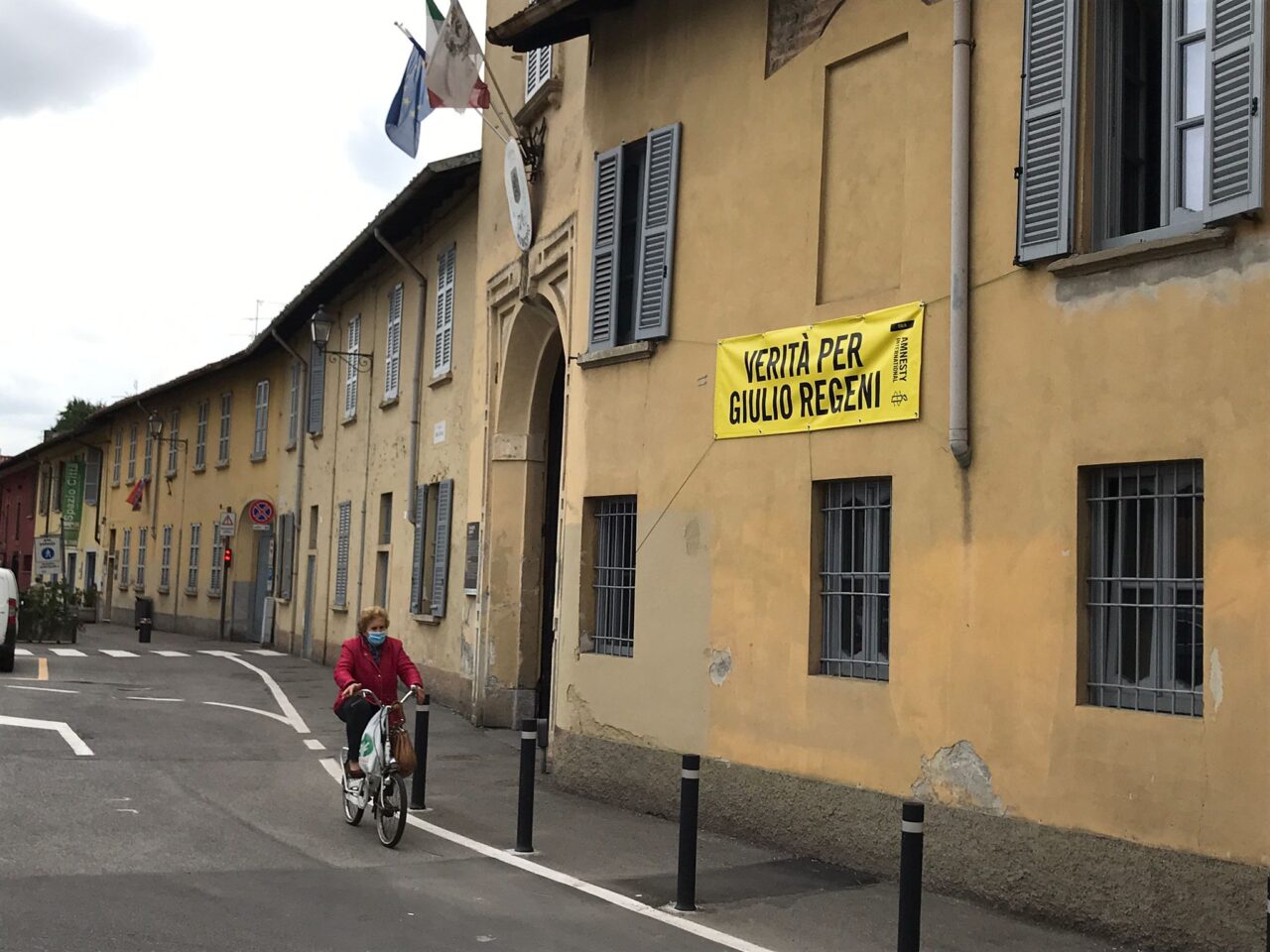 Uno striscione per Giulio Regeni