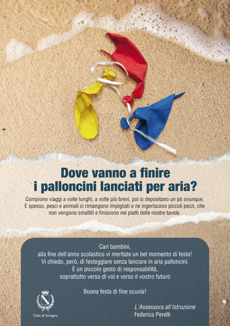 “Festeggiate la fine della scuola ma senza lanciare i palloncini in aria”