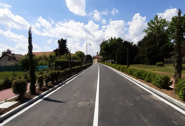 Oreno, riapre via Rota dopo la riqualificazione