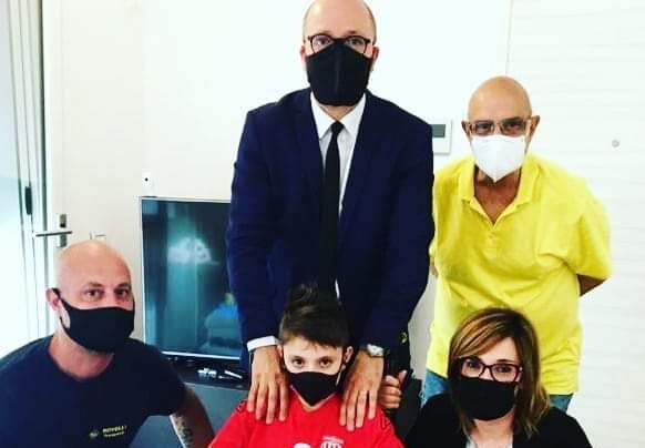 Il sindaco di Concorezzo fa visita al bambino investito da un pirata della strada