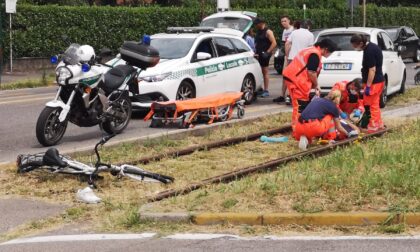 Ciclista investito a Desio