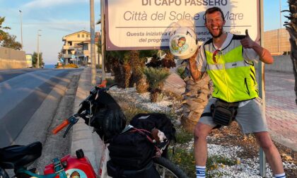 Dal Trentino alla Sicilia in sella a un Ciao del 1982