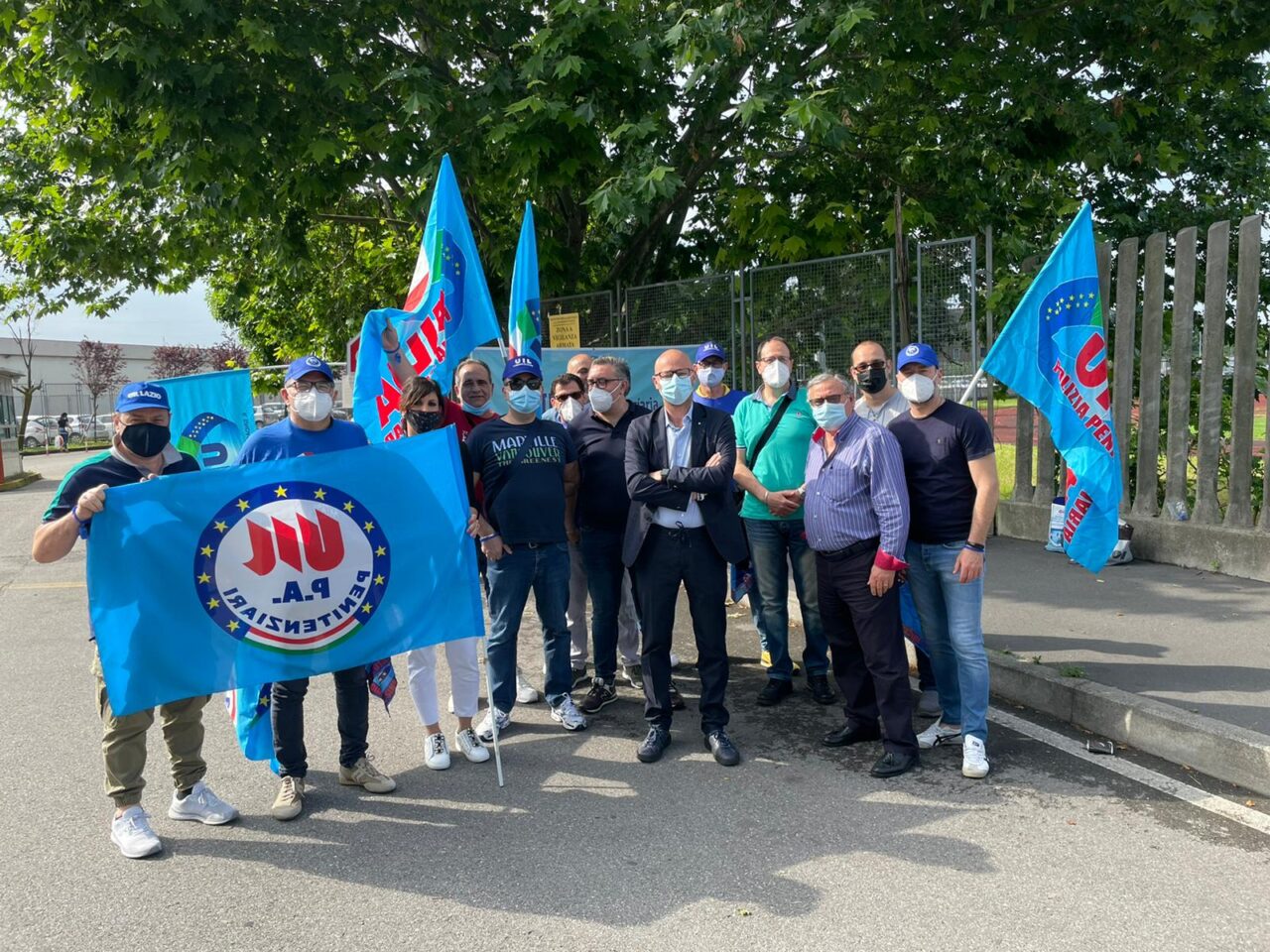 La protesta della Polizia penitenziaria