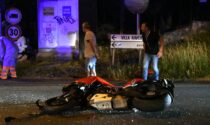 Incidente auto moto nella notte a Besana