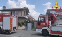 Principio di incendio in una villetta a Lazzate