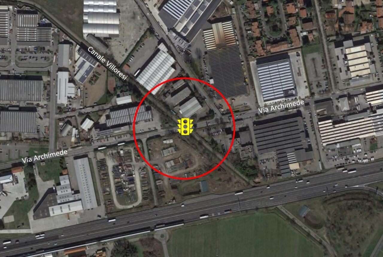 Via Archimede: attenzione al senso alternato