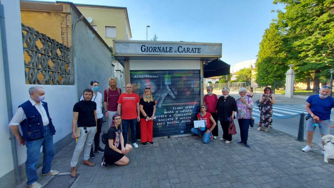 Inaugurata l’edicola artistica contro la violenza sulle donne