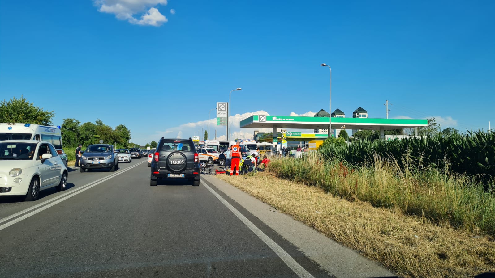 incidente auto moto Vimercate Polizia