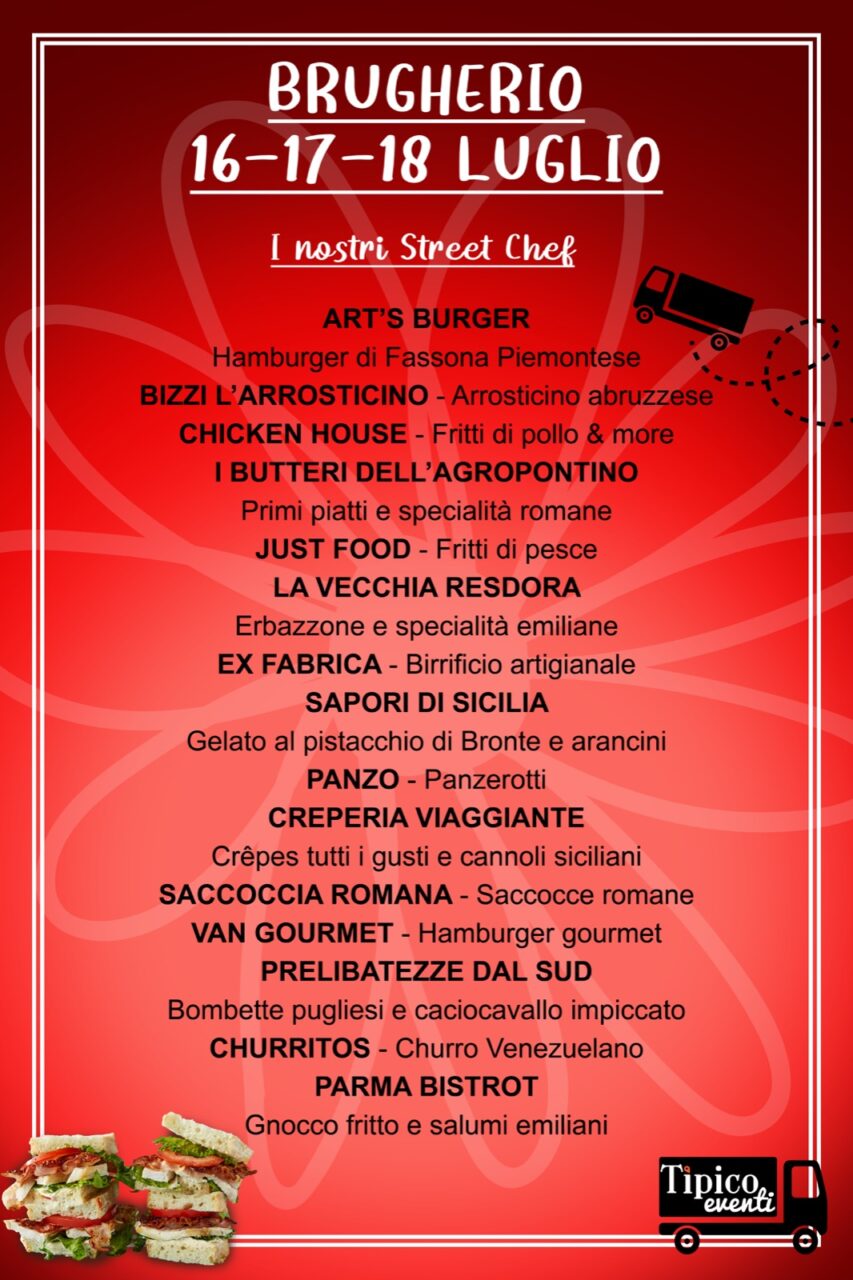 Street food e musica dal vivo, tre giorni da leccarsi i baffi