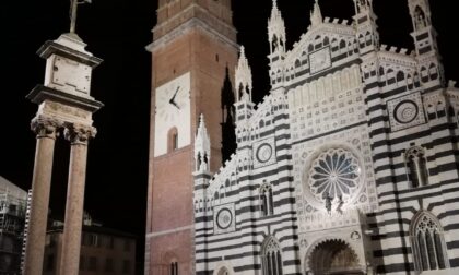 Accese le nuove luci sul Duomo di Monza