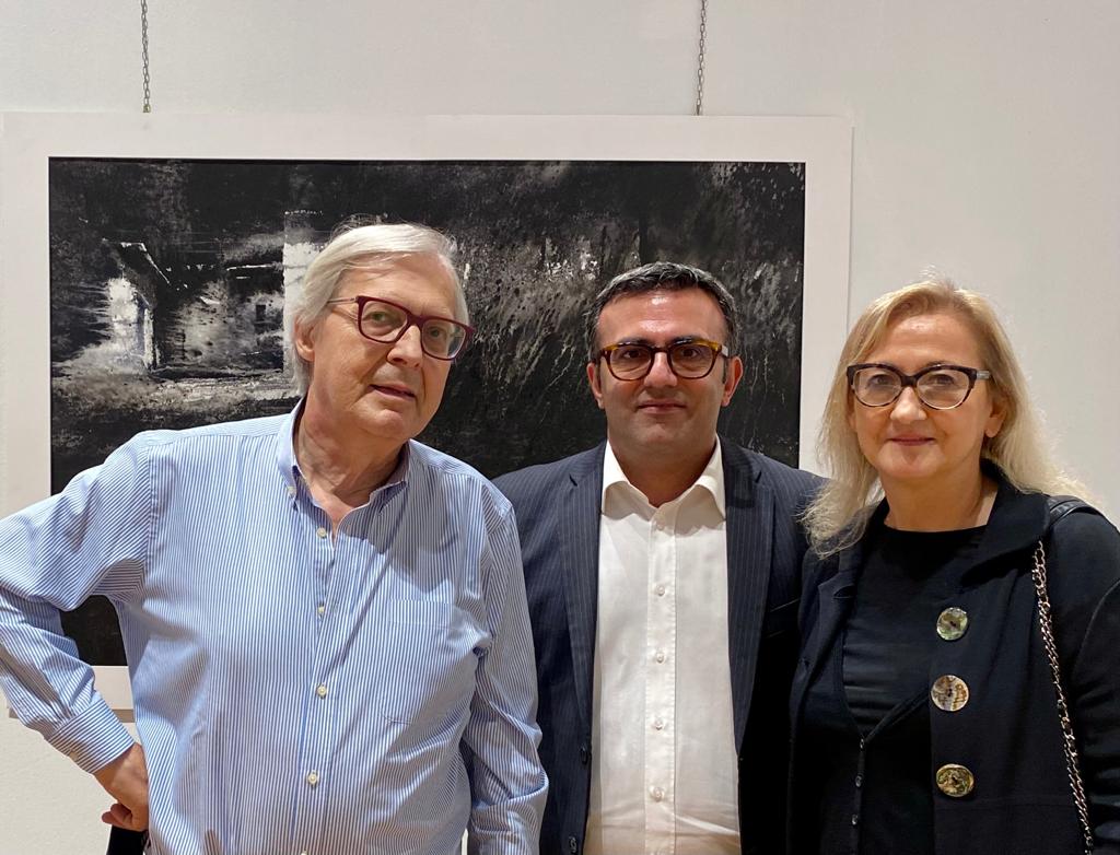 Sgarbi in Arengario per la mostra sull’acquarello