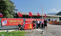 Lavoratori della Rollon a Brescia per portare solidarietà ai colleghi della Timken