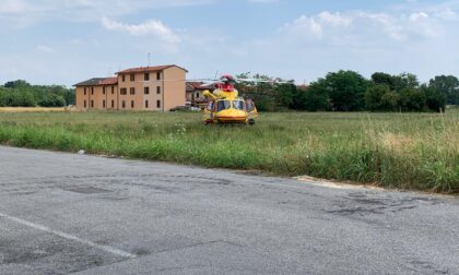 Infortunio sul lavoro ad Agrate: anche l'elisoccorso sul posto