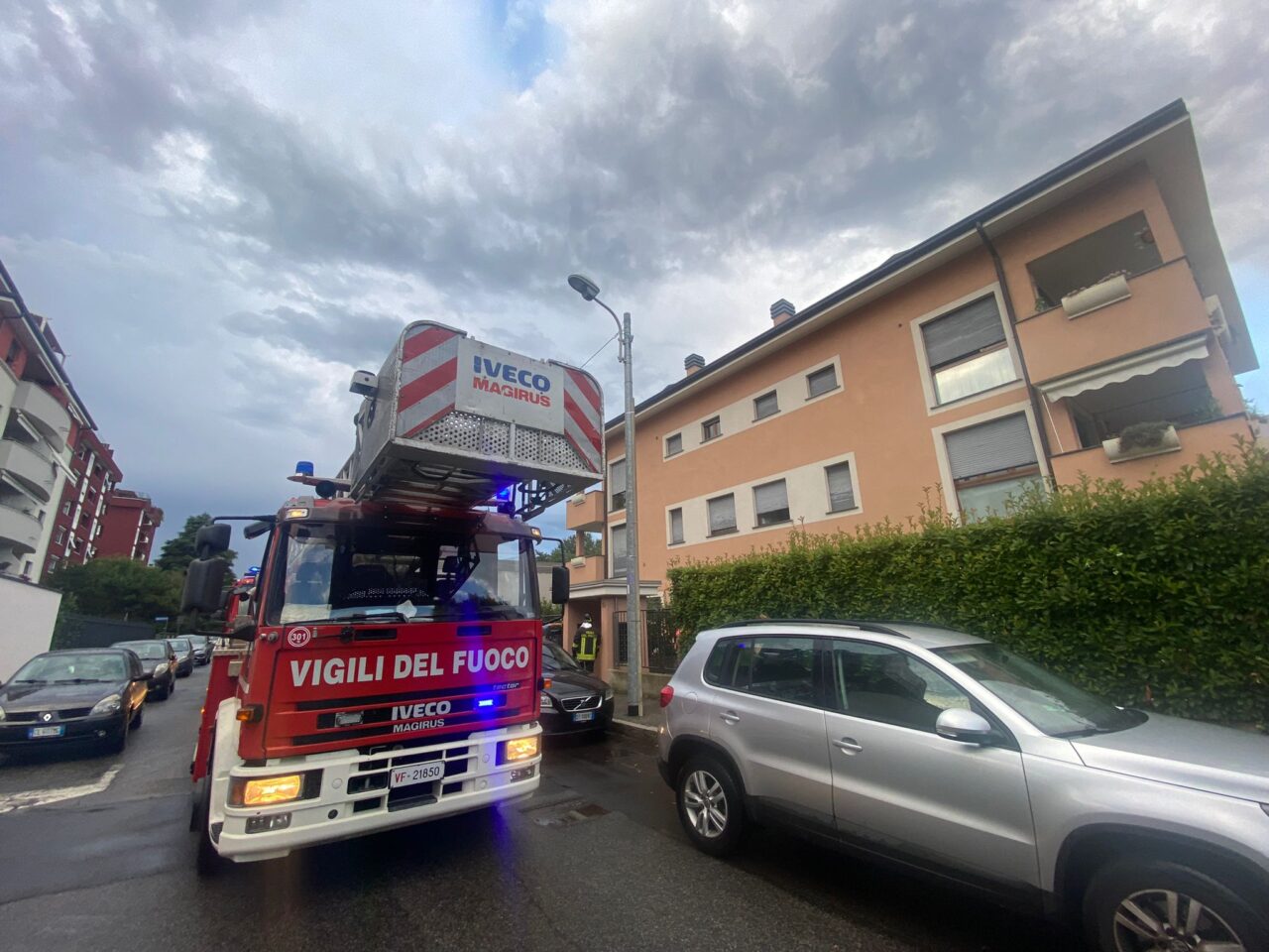 asciugatrice prende fuoco
