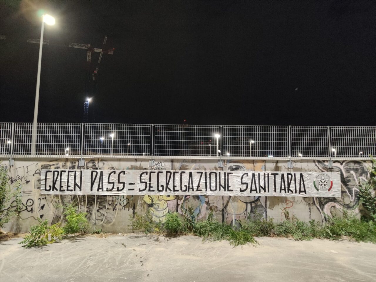 Green pass, la protesta di CasaPound