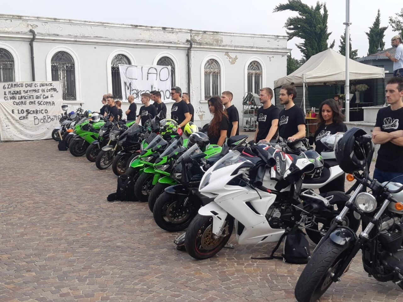 Marco Barilatti salutato con il rombo di motori