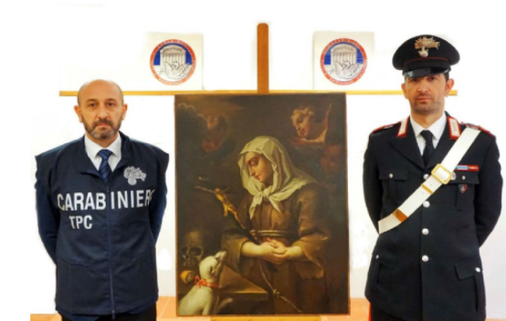 Recuperato e restituito un dipinto del Settecento
