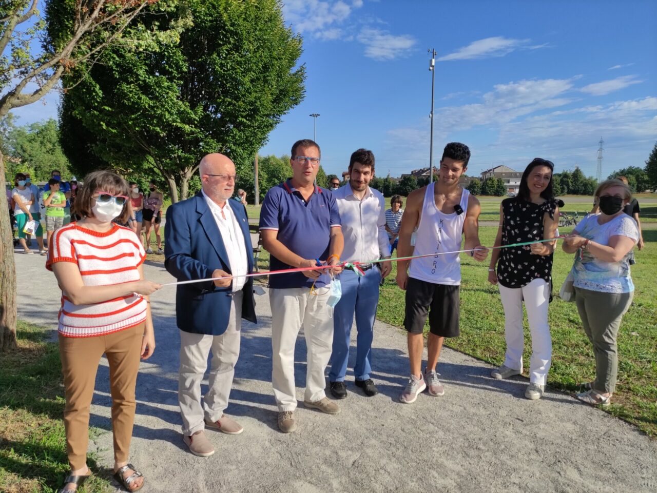 Taglio del nastro per il “Parco delle farfalle”