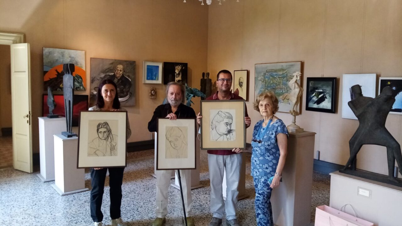 Tre nuovi dipinti donati al Museo Scalvini in Villa Tittoni