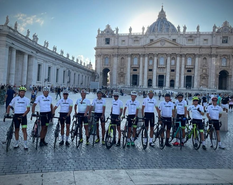 Triuggesi in bicicletta fino a Roma