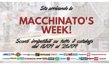 Dal 19 al 26 settembre Macchinato’s Week, offerte su attrezzi da lavoro e prodotti professionali per officine