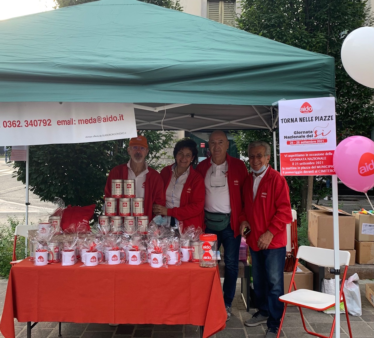 L’importanza di donare: gruppo Aido in piazza per sensibilizzare i cittadini