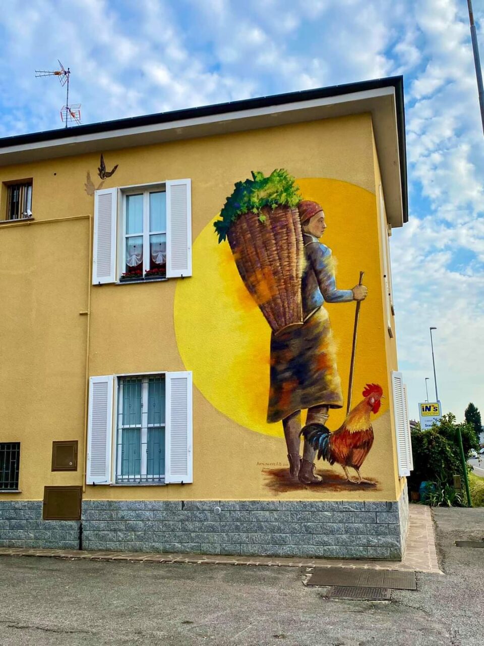 Paina diventa sempre più bella: spunta un nuovo murales