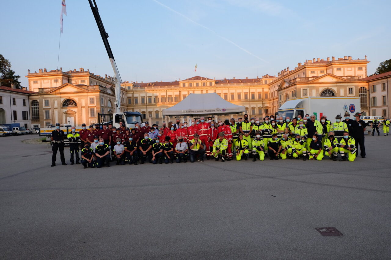Il grazie di Monza al cuore dei volontari della Protezione civile