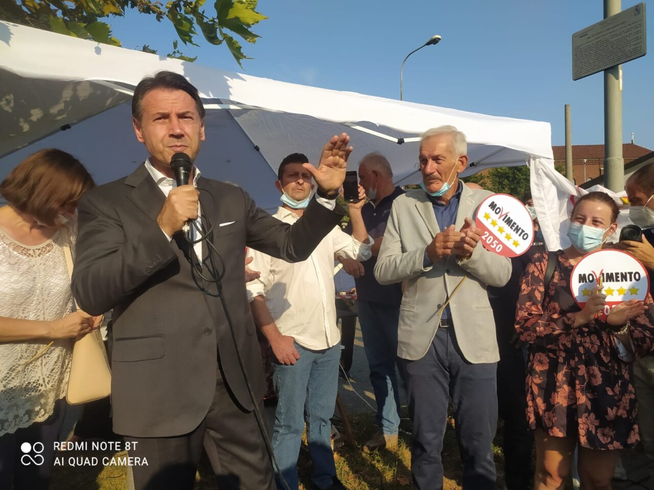 L’ex premier a Verano lancia la candidatura di Maurizio Borgonovo