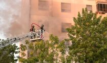 Incendio nell'appartamento di un condominio