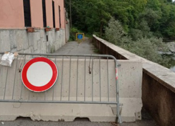 Realdino, frana e strada chiusa. Il Consiglio di Stato sospende la diffida notificata dal Comune