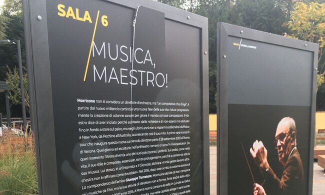 Mostra su Ennio Morricone vandalizzata poche ore dopo l’inaugurazione