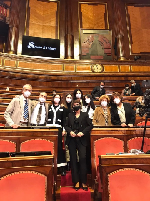 Premiata in Senato Mancuso con la sua onlus