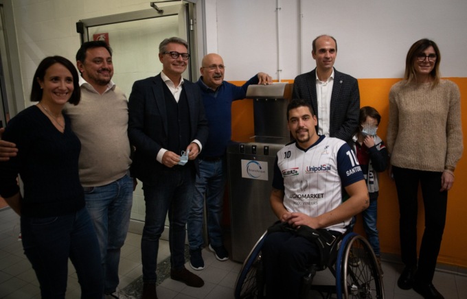 Inaugurati al PalaMeda tre erogatori di BrianzAcque