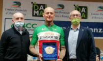 Giuseppe Lanzi in tricolore alle premiazioni provinciali