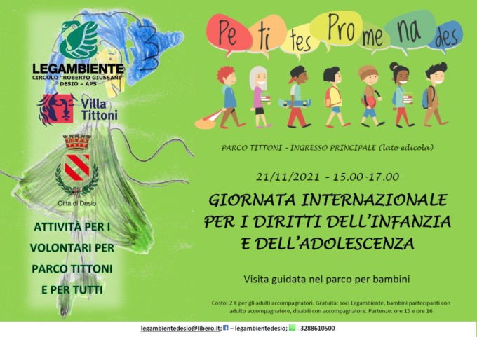 Tutte le iniziative per la Giornata dei diritti dell’Infanzia a Desio