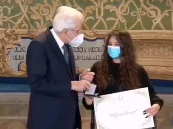 Da Muggiò al Quirinale per Giorgia Greco, Alfiere della Repubblica