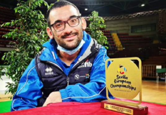 Ciro agli Europei di boccia paralimpica
