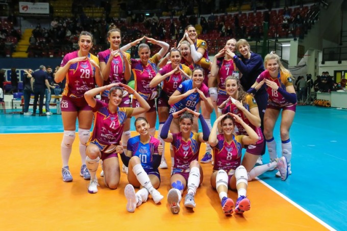 Il Vero Volley festeggia la prima vittoria in Champions