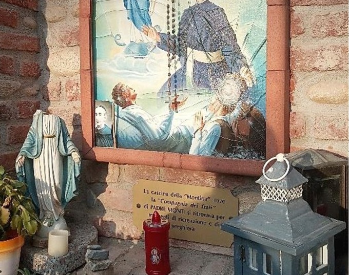 Decapitata una statua della Madonna alla Cascina Montina