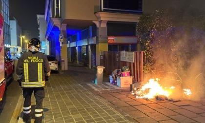 Vandali incendiano cumulo di spazzatura: a fuoco anche una siepe