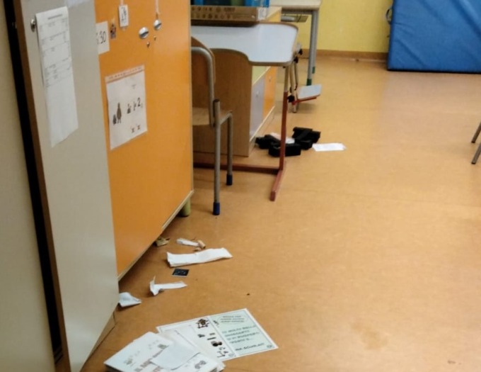 Saccheggiata la primaria Rodari che ospita gli alunni gravemente disabili