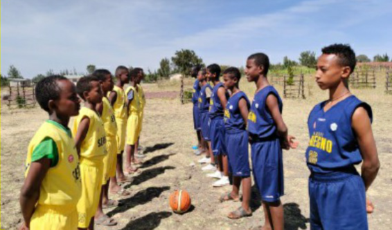 Le divise gialloblu in Etiopia